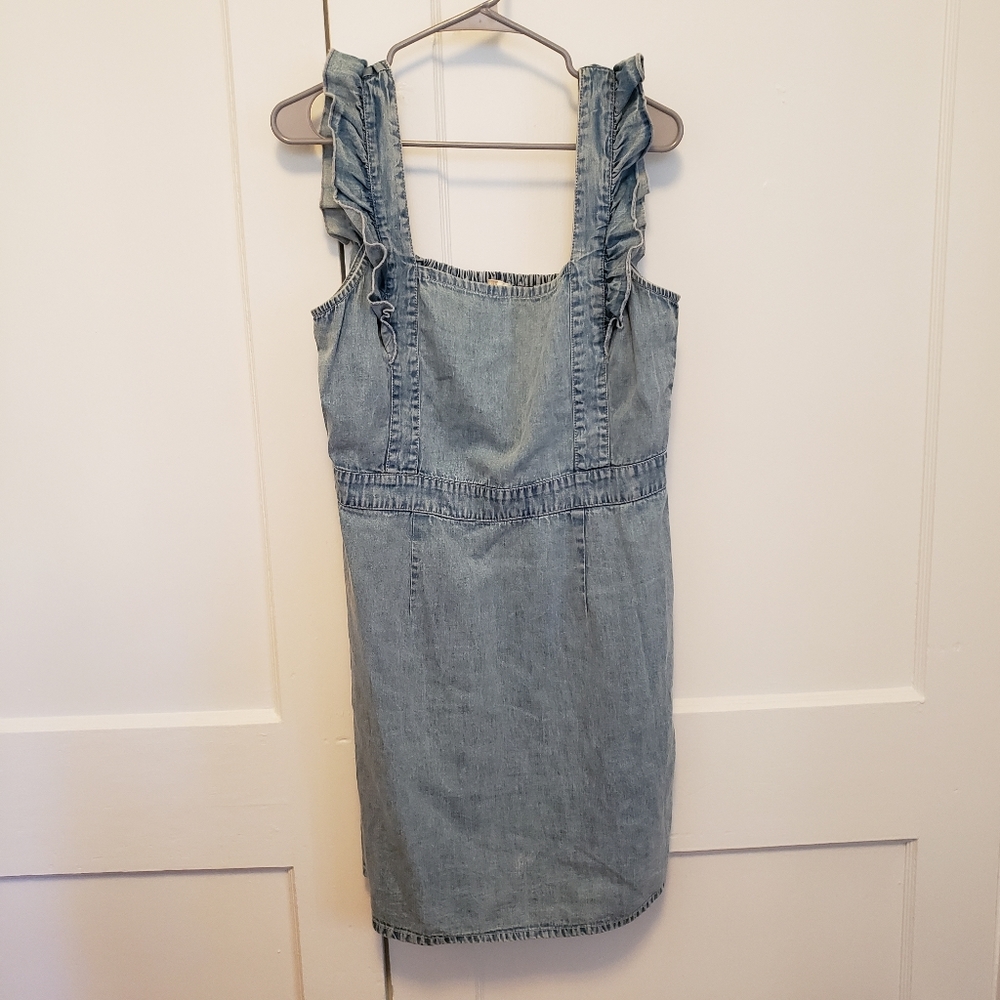 JAPNA Denim Pinafore Dress NWT